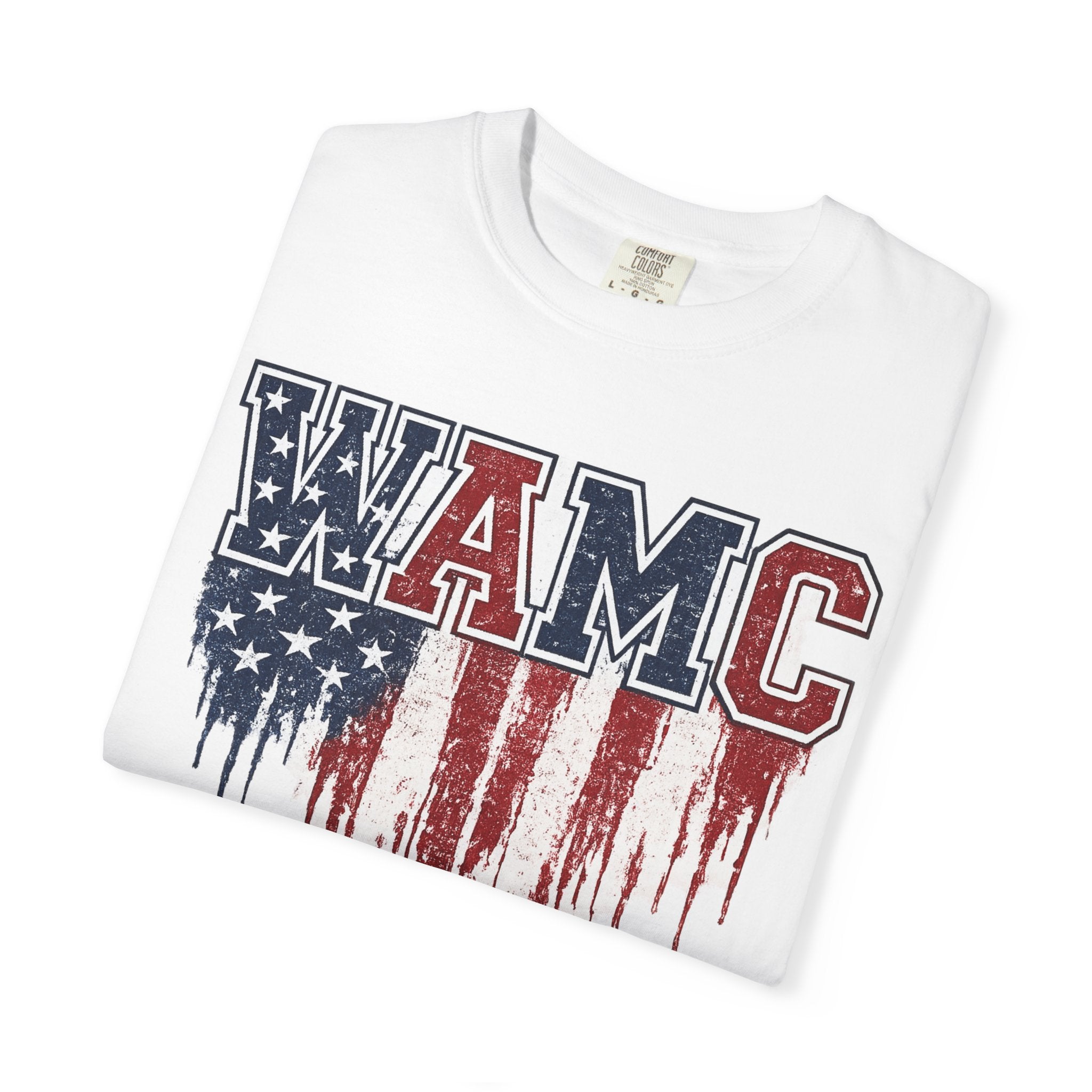 WAMC American Flag Drip T-Shirt
