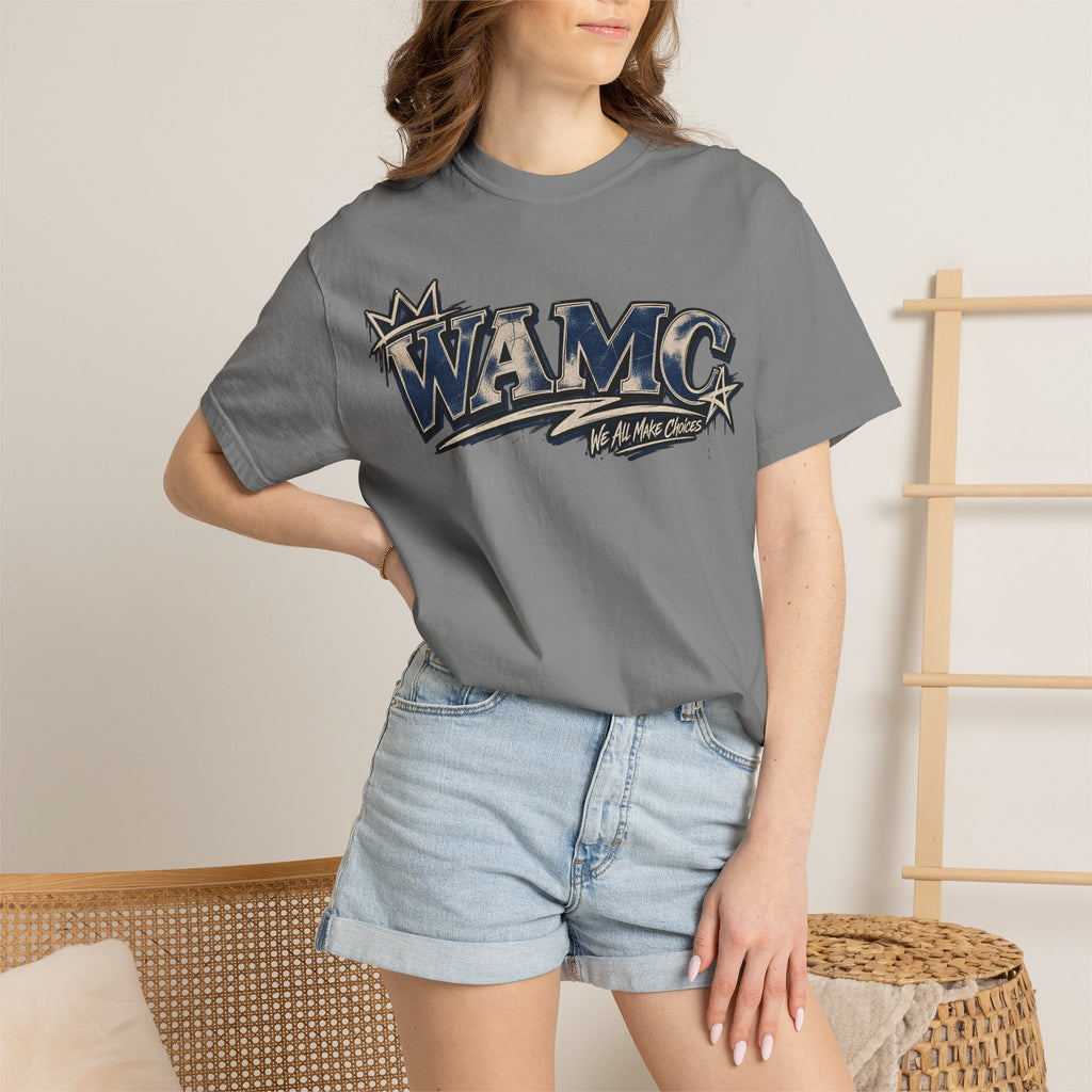 WAMC Retro Script Logo T-Shirt — Vintage Sports Graphic Tee