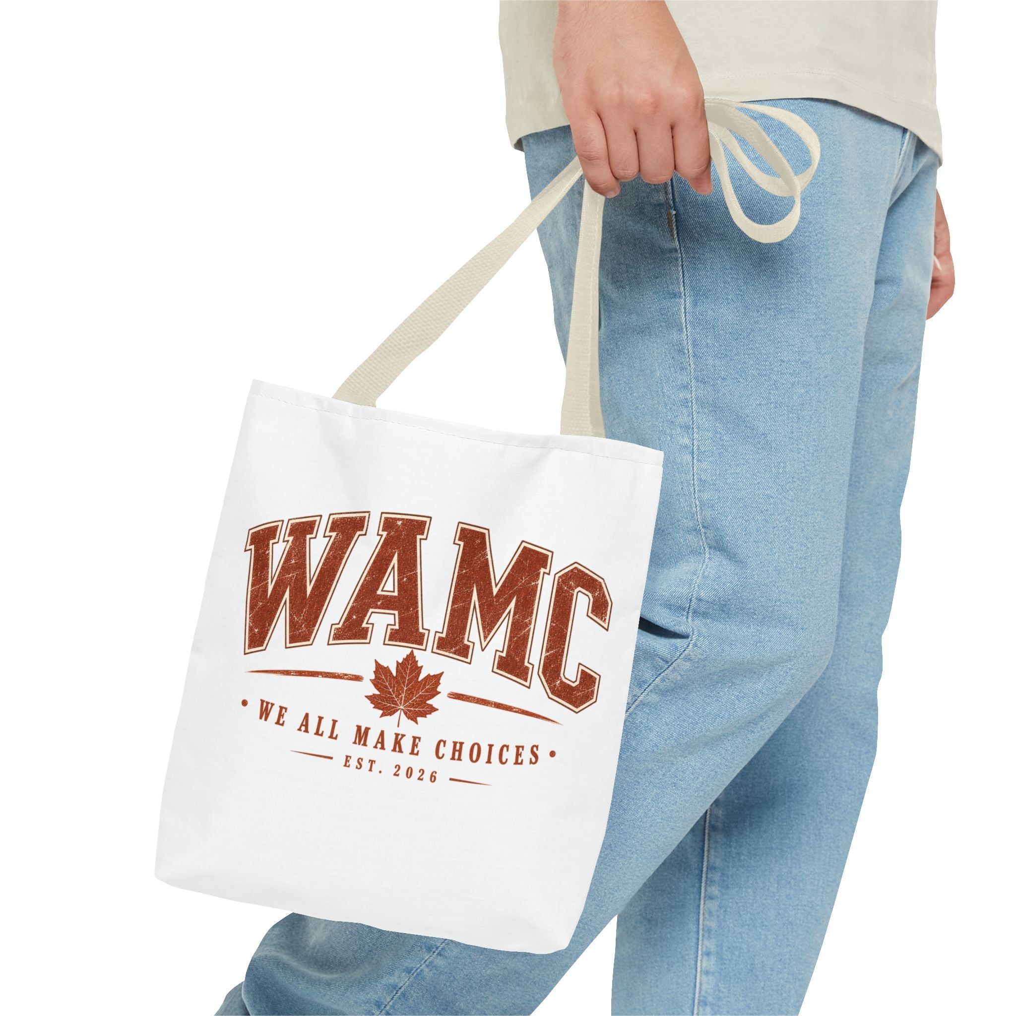 "We All Make Choices" Fall Leaf Tote Bag