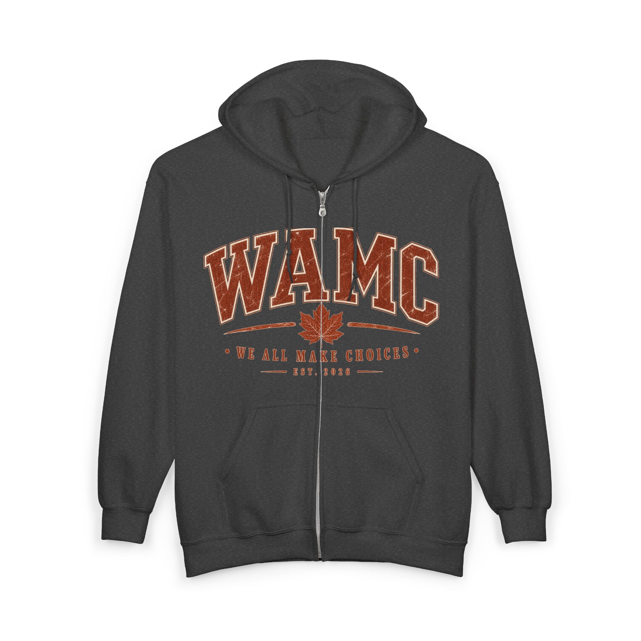 WAMC Maple Varsity Zip Hoodie