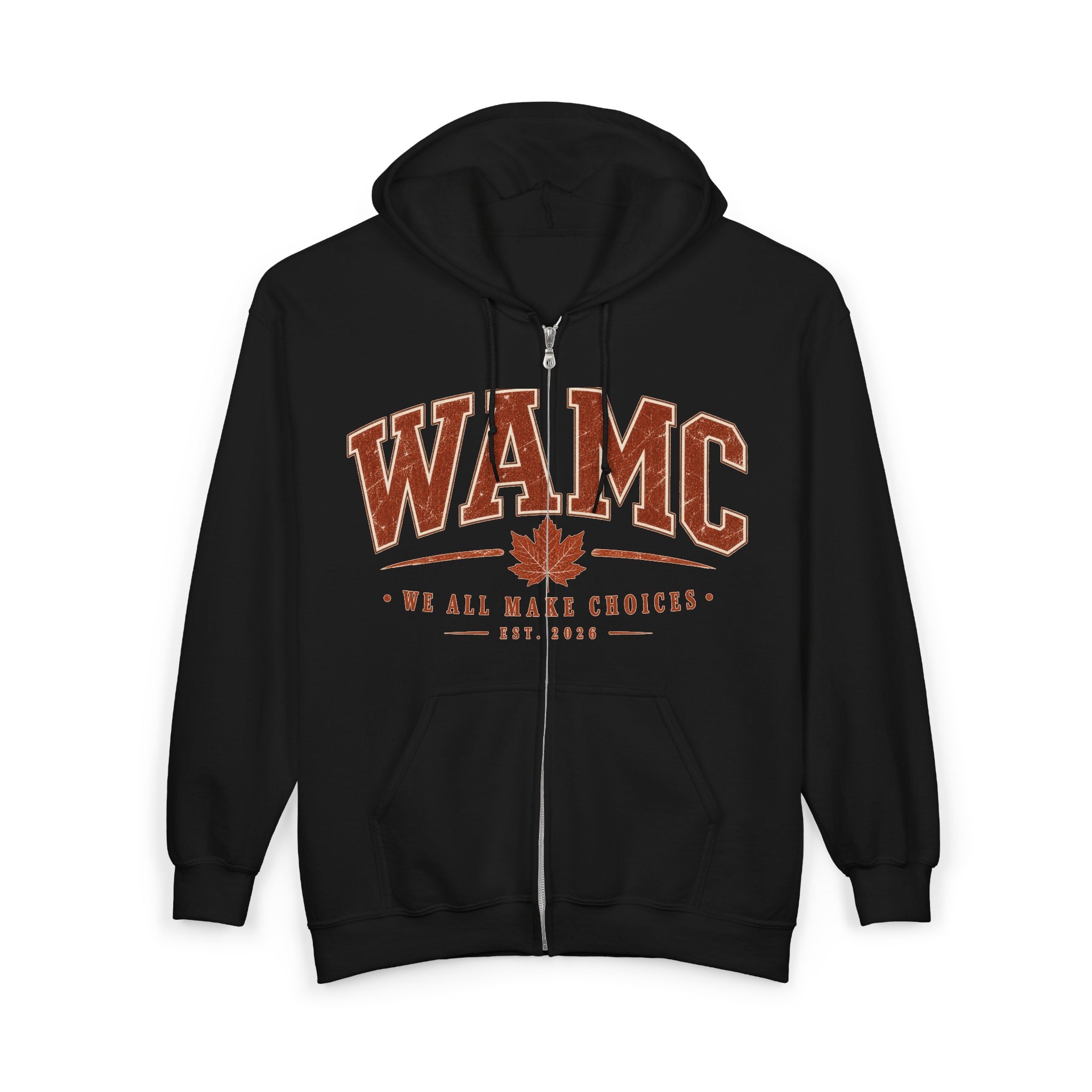WAMC Maple Varsity Zip Hoodie