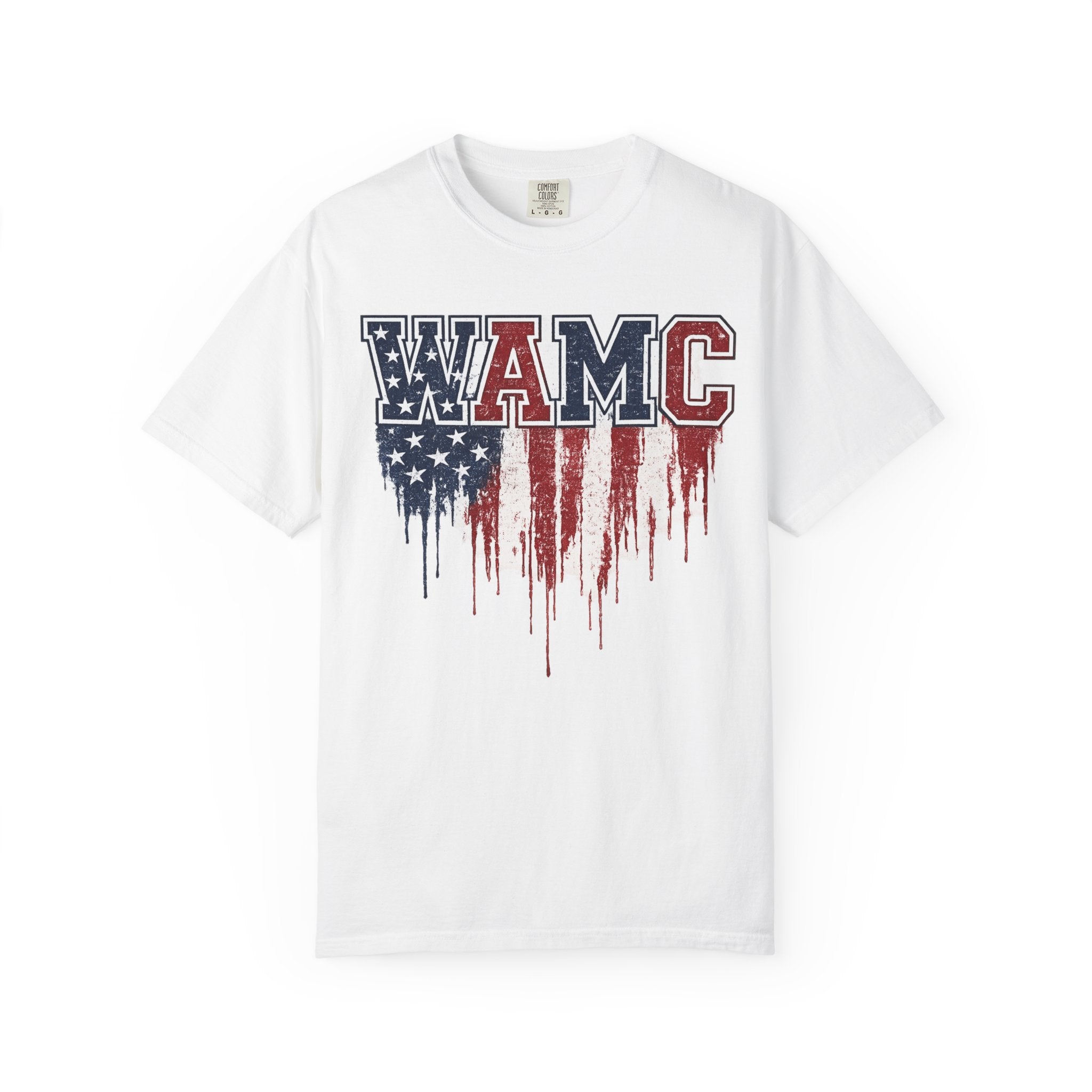 WAMC American Flag Drip T-Shirt