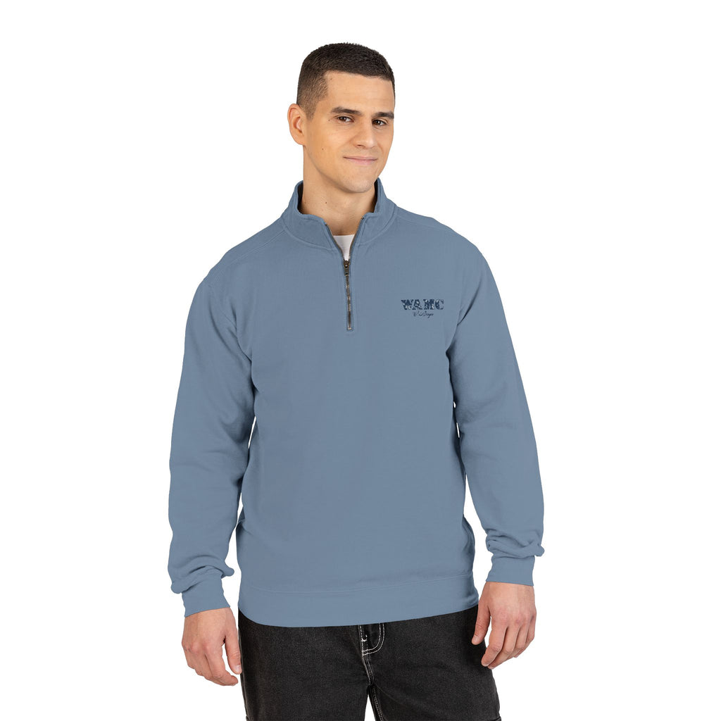 Quarter-Zip Sweatshirt — "We All Make Choices" Graphic