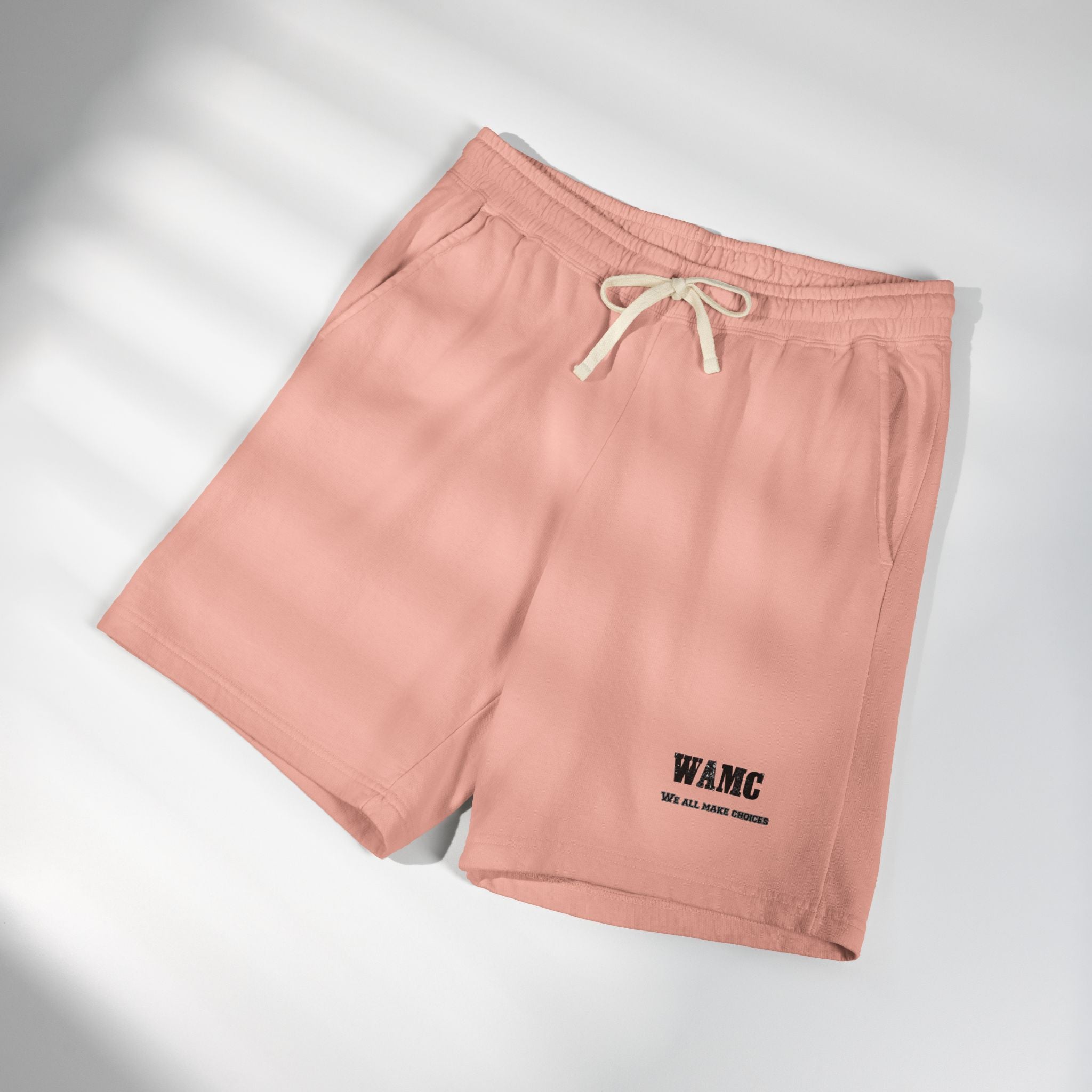 Fleece Sweat Shorts — WAMC Minimal Logo Casual Loungewear