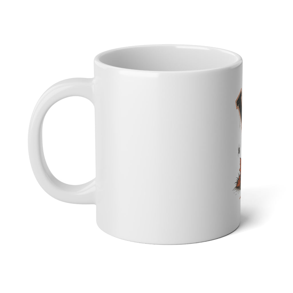 20oz Jumbo Mug — 'Warmth' Skeleton Fall Coffee Cup (We All Make Choices)