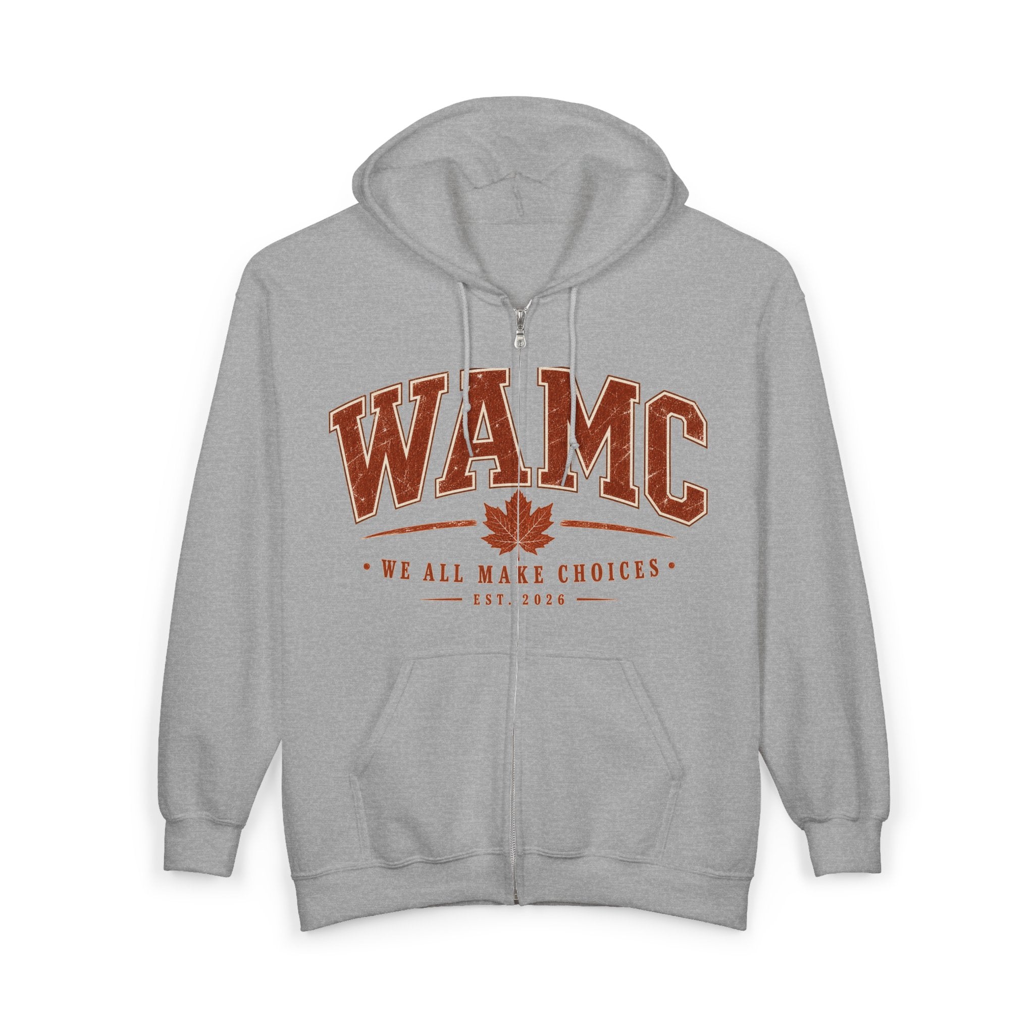 WAMC Maple Varsity Zip Hoodie