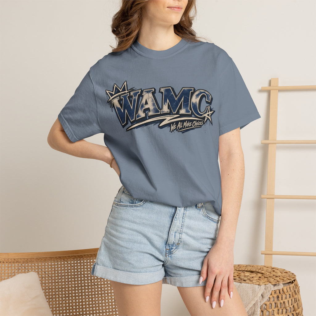 WAMC Retro Script Logo T-Shirt — Vintage Sports Graphic Tee