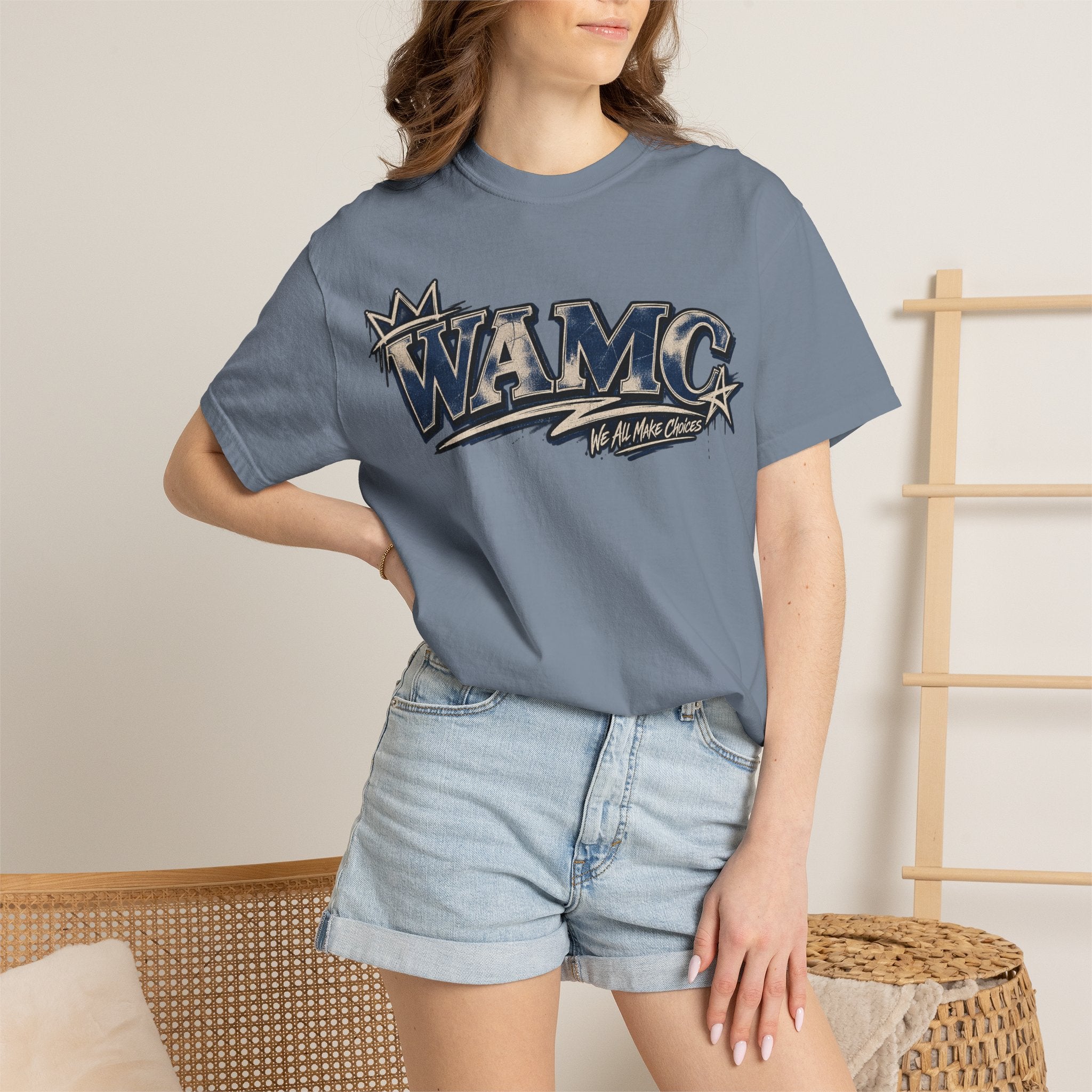 WAMC Retro Script Logo T-Shirt — Vintage Sports Graphic Tee
