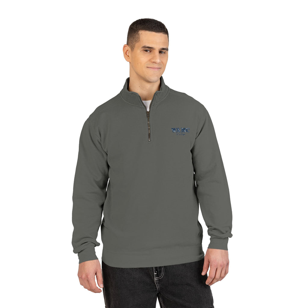 Quarter-Zip Sweatshirt — "We All Make Choices" Graphic