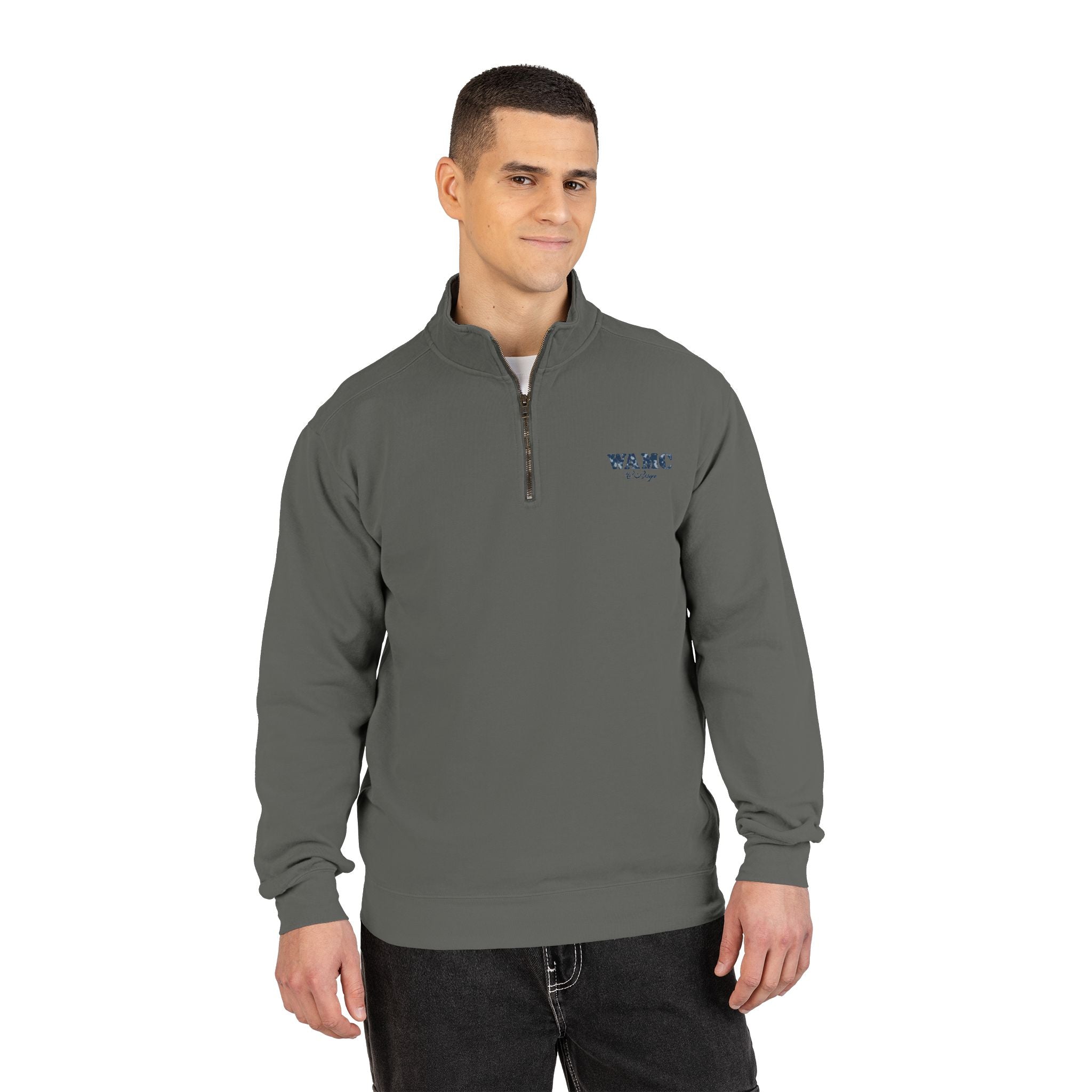 Quarter-Zip Sweatshirt — "We All Make Choices" Graphic