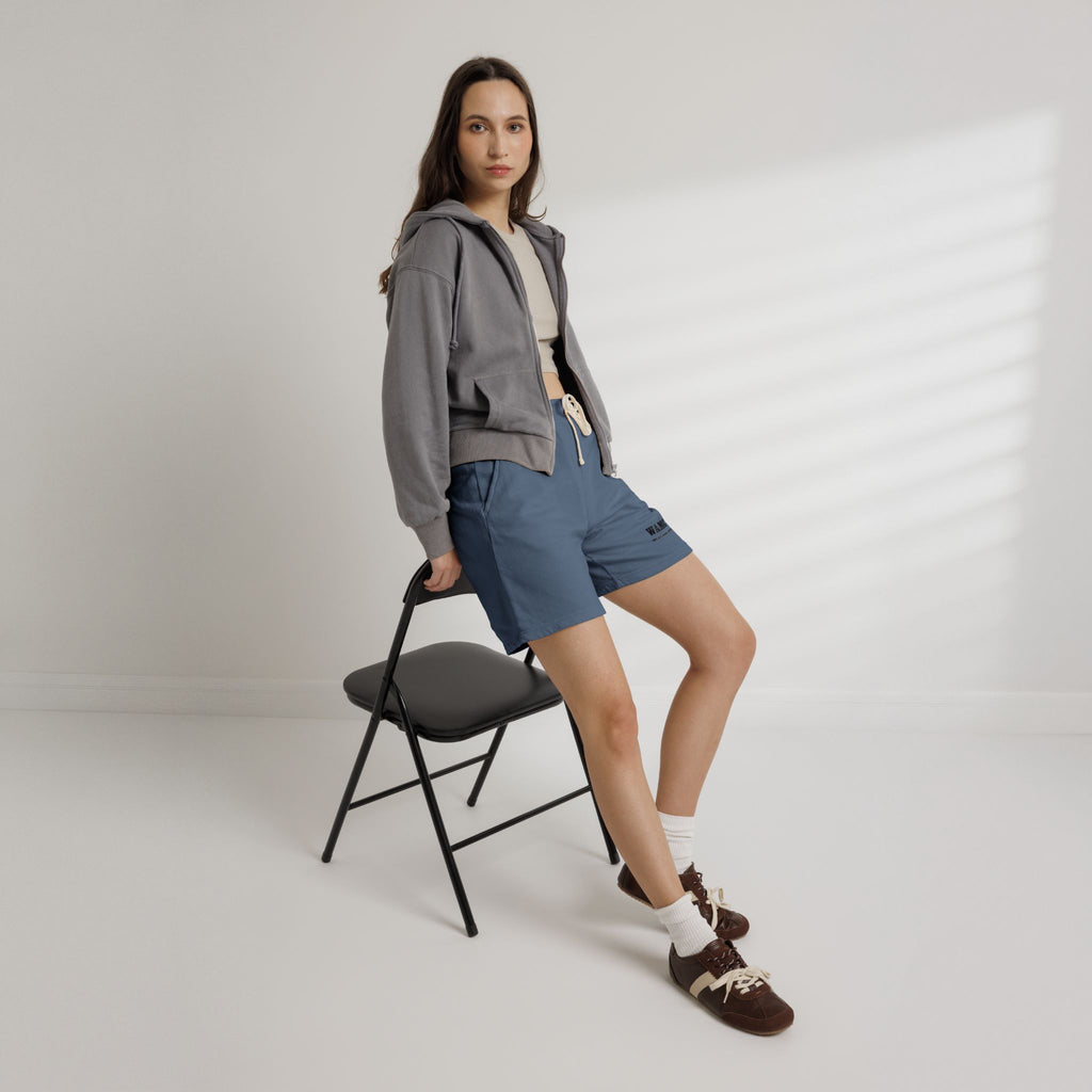 Fleece Sweat Shorts — WAMC Minimal Logo Casual Loungewear
