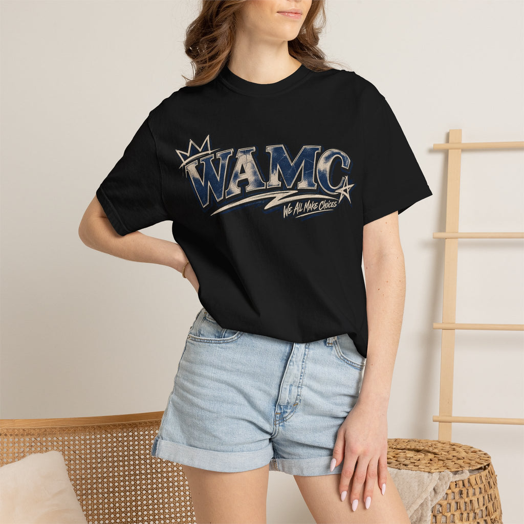 WAMC Retro Script Logo T-Shirt — Vintage Sports Graphic Tee
