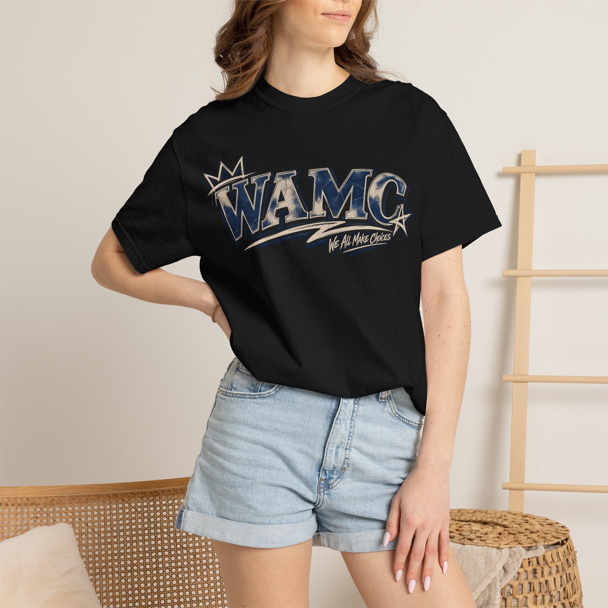 WAMC Retro Script Logo T-Shirt — Vintage Sports Graphic Tee