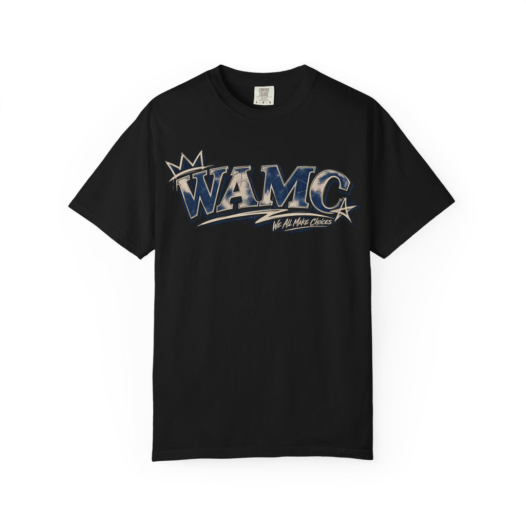 WAMC Retro Script Logo T-Shirt — Vintage Sports Graphic Tee