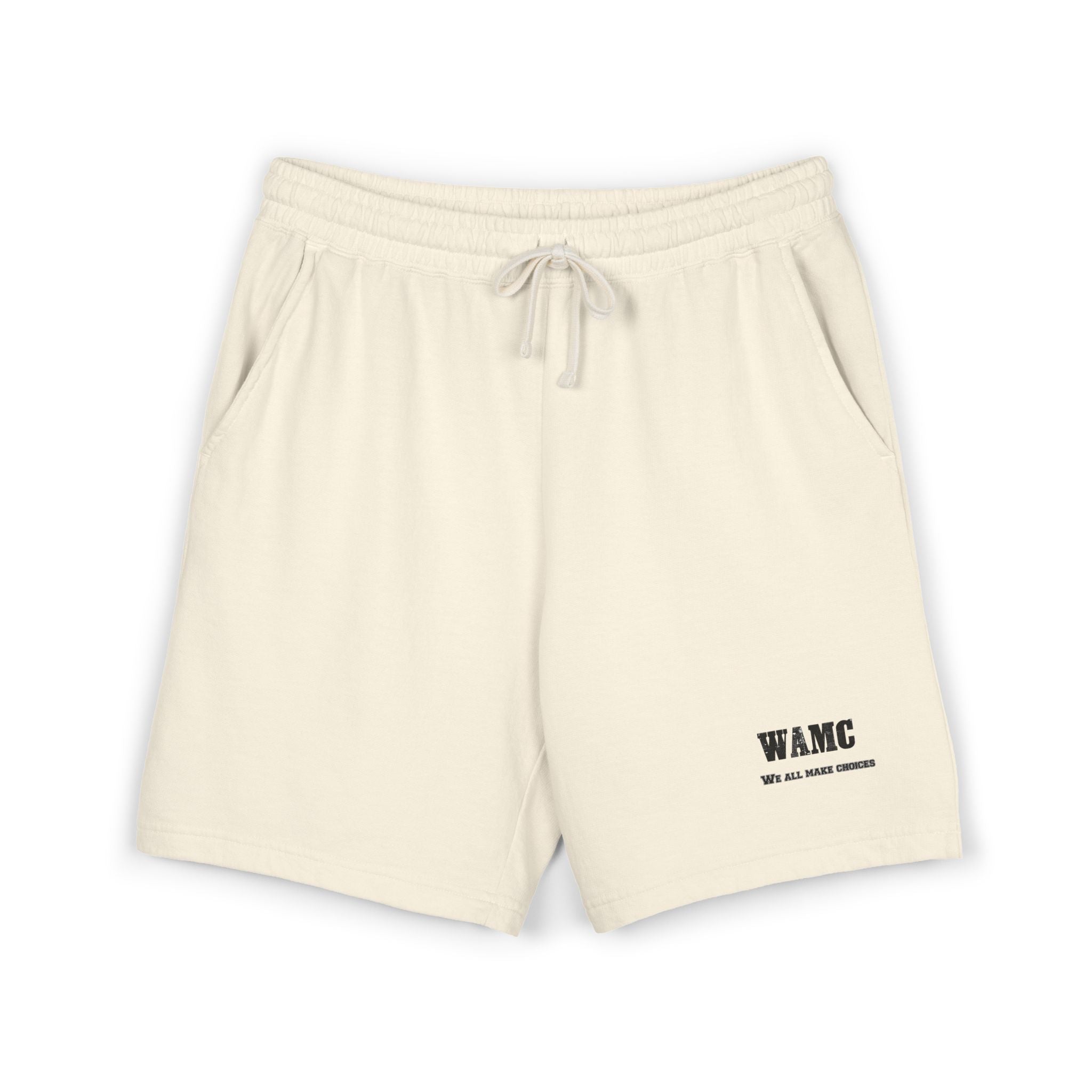 Fleece Sweat Shorts — WAMC Minimal Logo Casual Loungewear