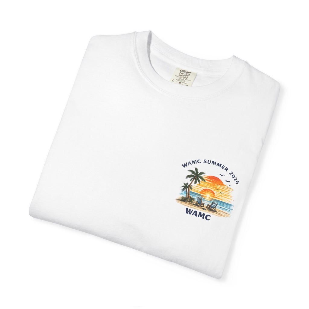 Beach Vibes T-Shirt — WAMC "We All Make Choices" Sunset Graphic