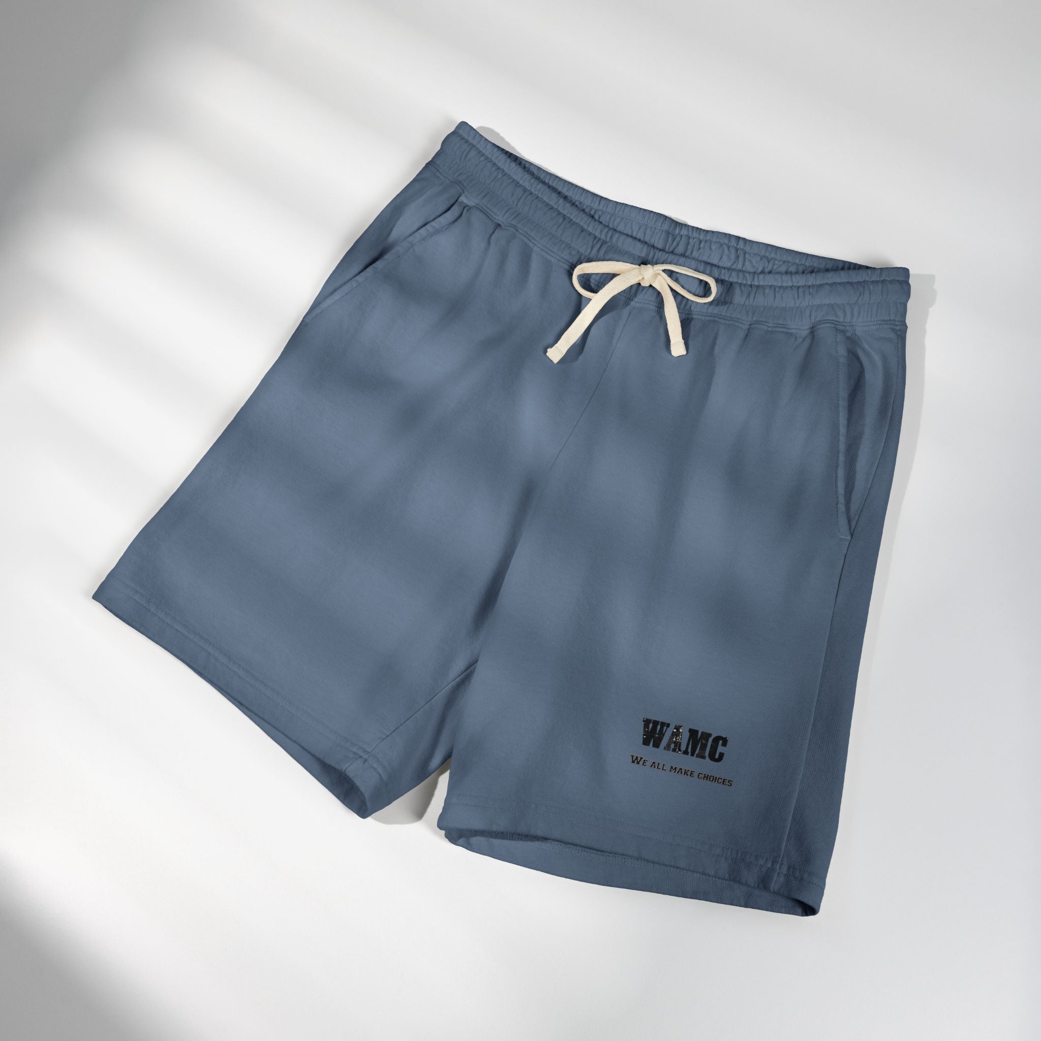 Fleece Sweat Shorts — WAMC Minimal Logo Casual Loungewear
