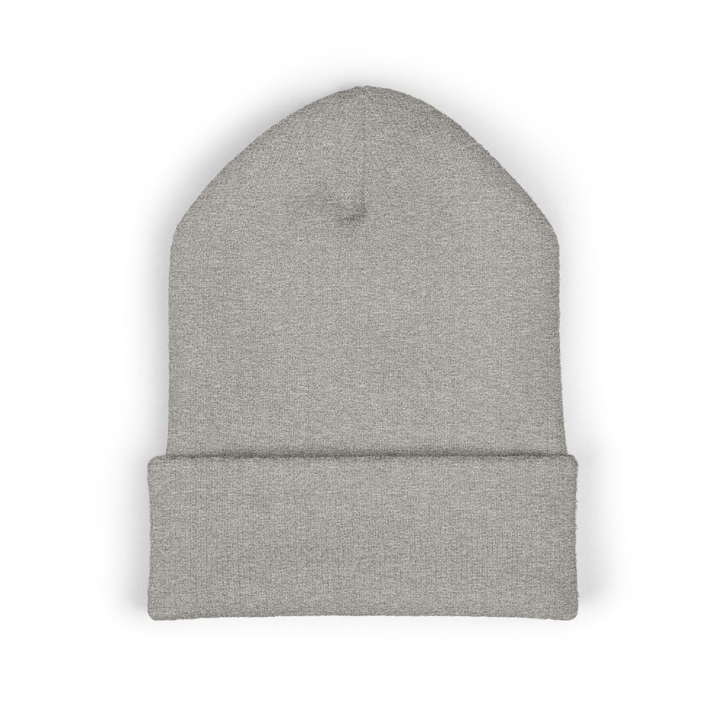 Cuffed Beanie — Fall Leaf Accent