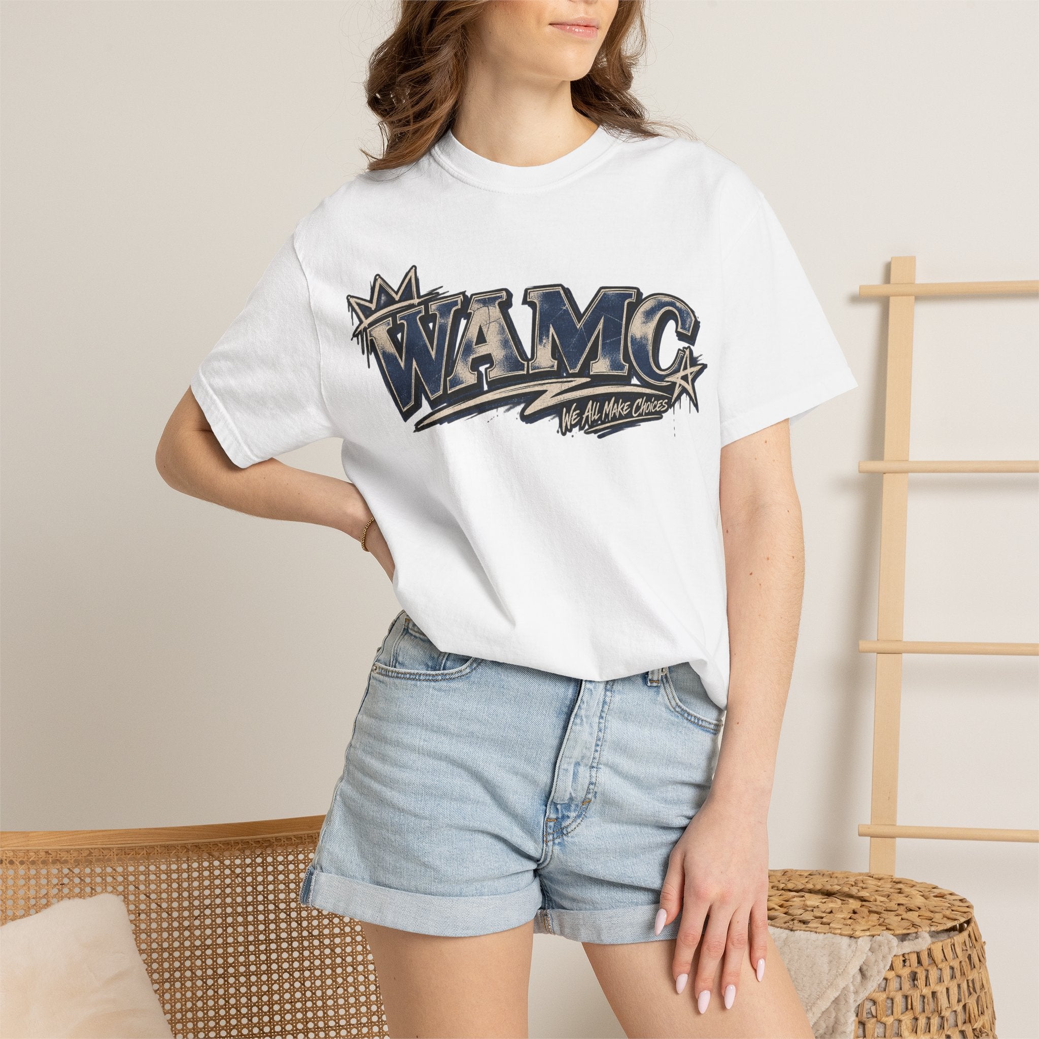 WAMC Retro Script Logo T-Shirt — Vintage Sports Graphic Tee