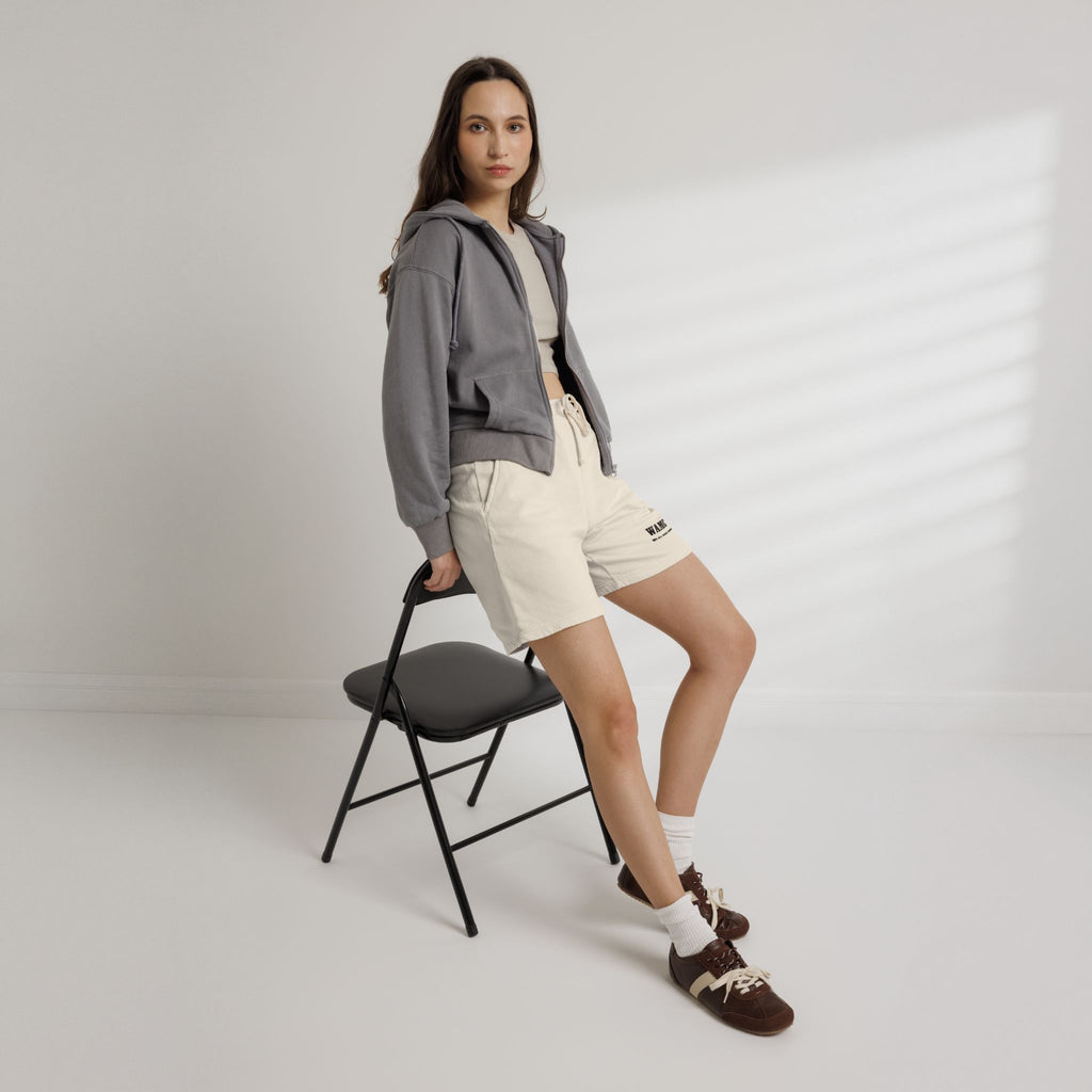 Fleece Sweat Shorts — WAMC Minimal Logo Casual Loungewear