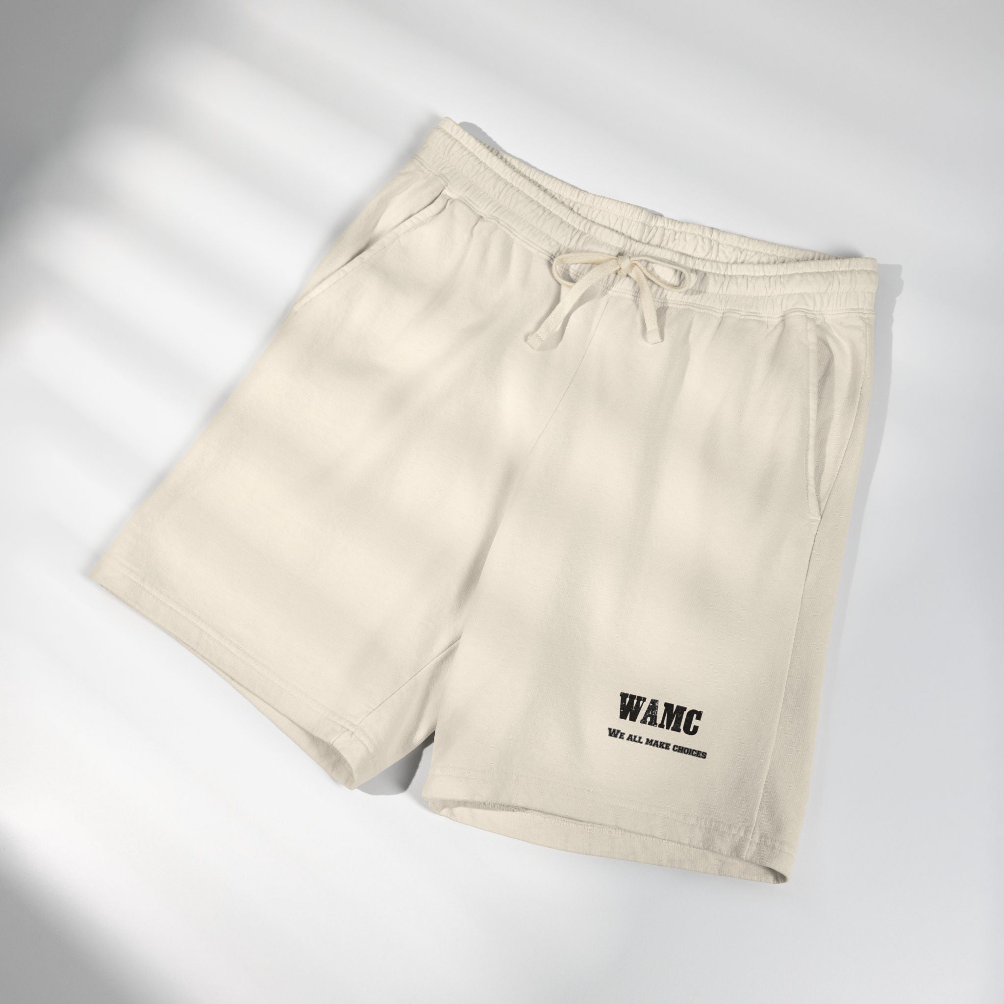Fleece Sweat Shorts — WAMC Minimal Logo Casual Loungewear