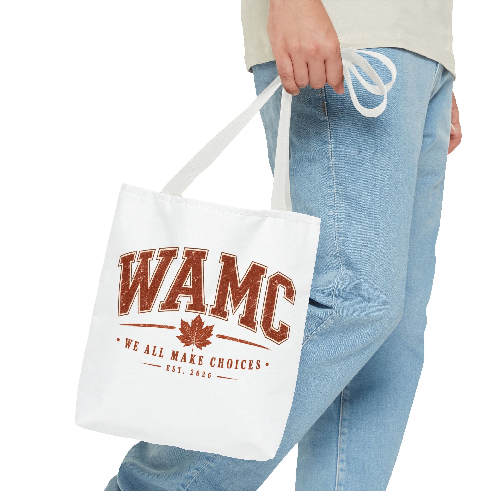 "We All Make Choices" Fall Leaf Tote Bag