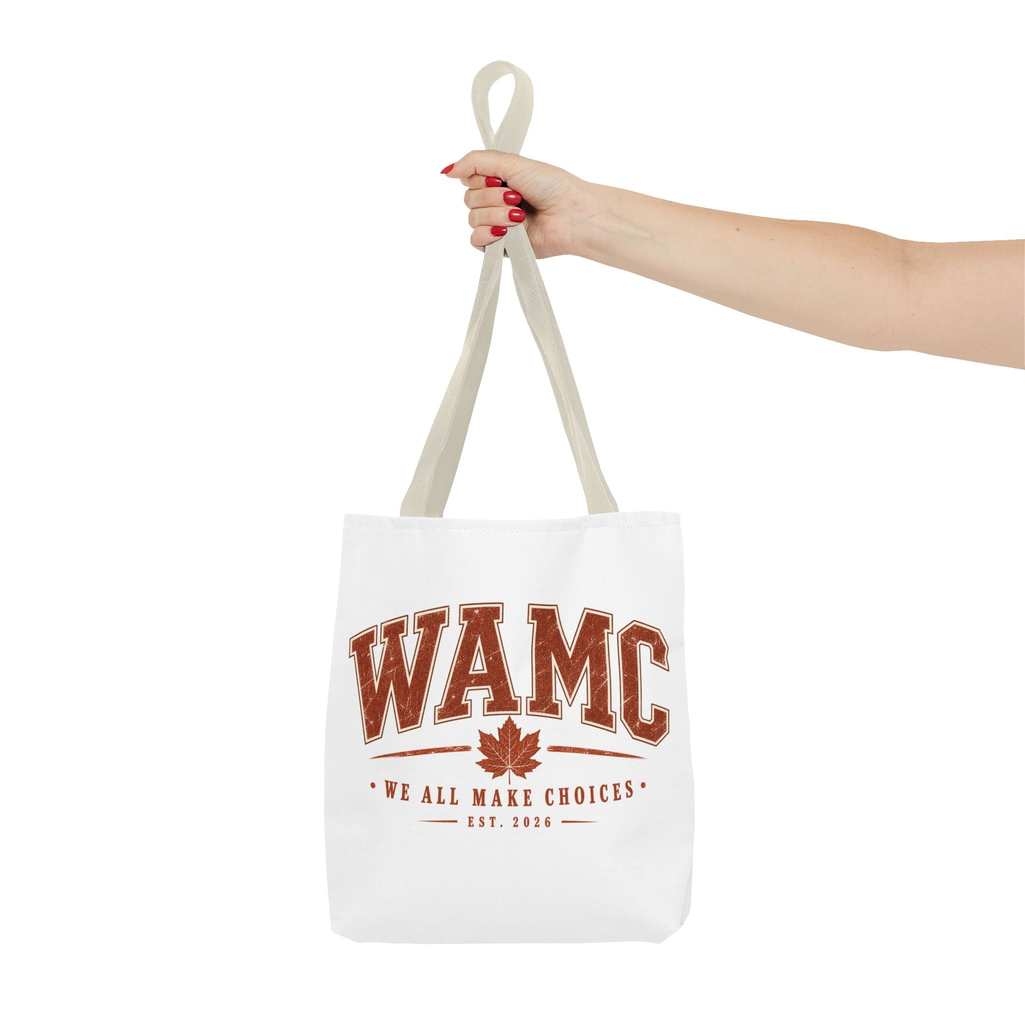 "We All Make Choices" Fall Leaf Tote Bag