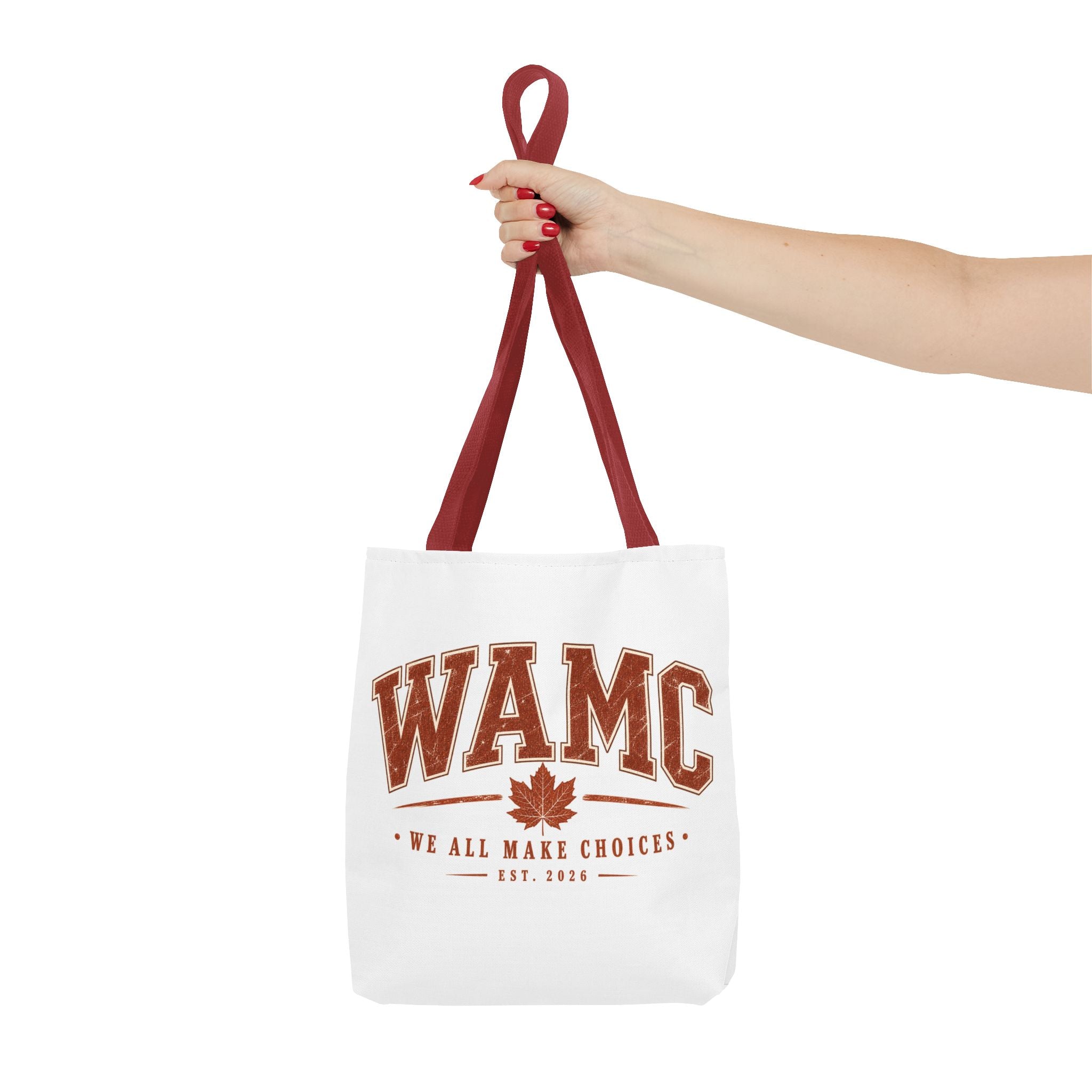 "We All Make Choices" Fall Leaf Tote Bag